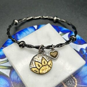 Brighton “Feed It and It Will" Grow Bangle Bracelet Sunflower #K11